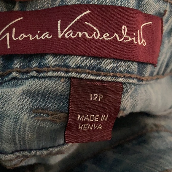 Gloria Vanderbilt Denim Shorts Size 12 Petite - Picture 3 of 7
